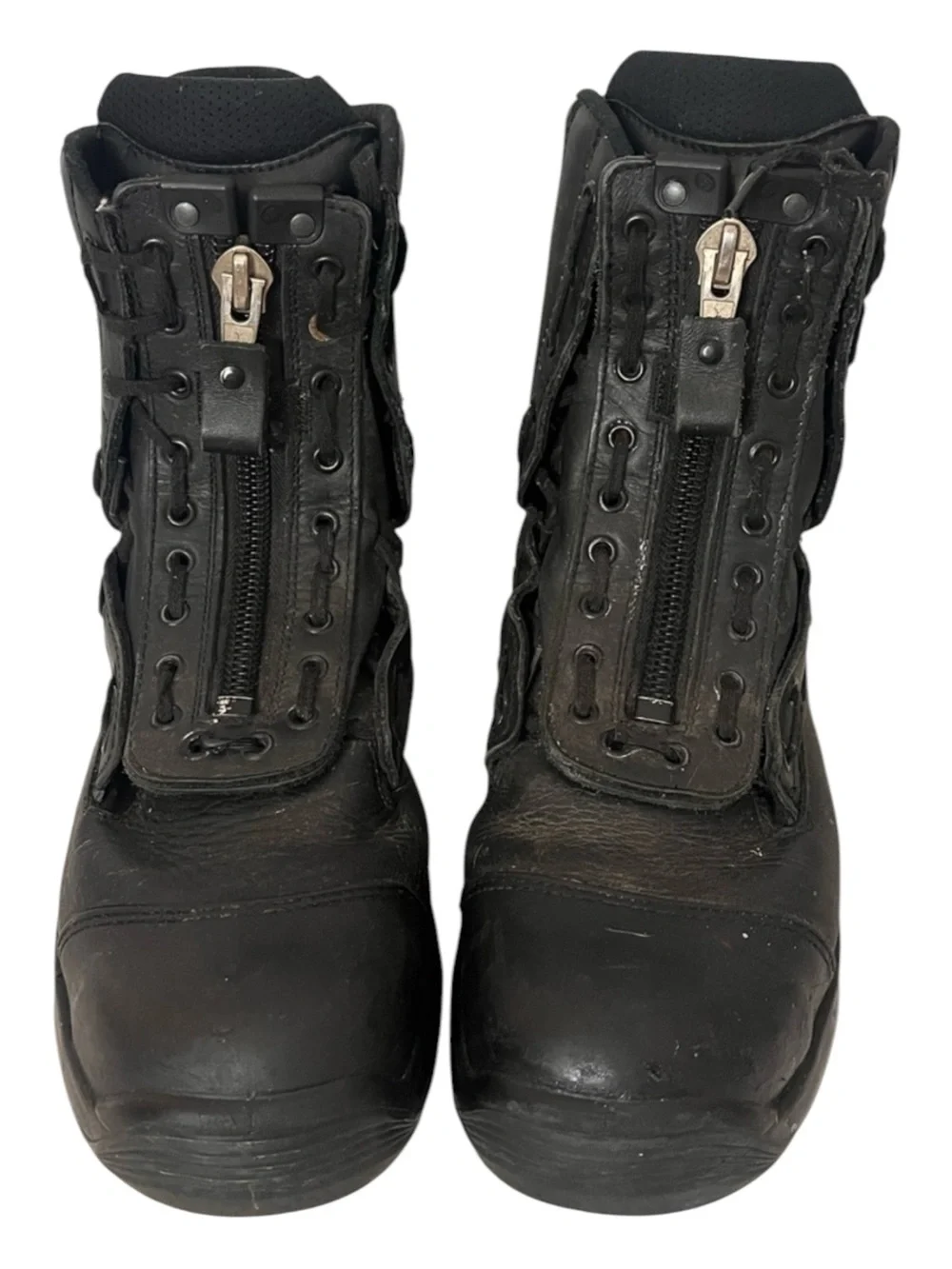 Haix AirPower R1 Leather Motorcycle Biker Boots Mens 12 XW Black Tactical Safety